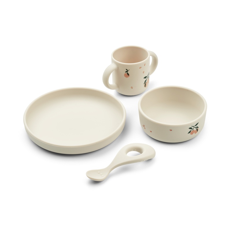 LIEWOOD Vivi Silikonservis Peach Sea Shell Mix
