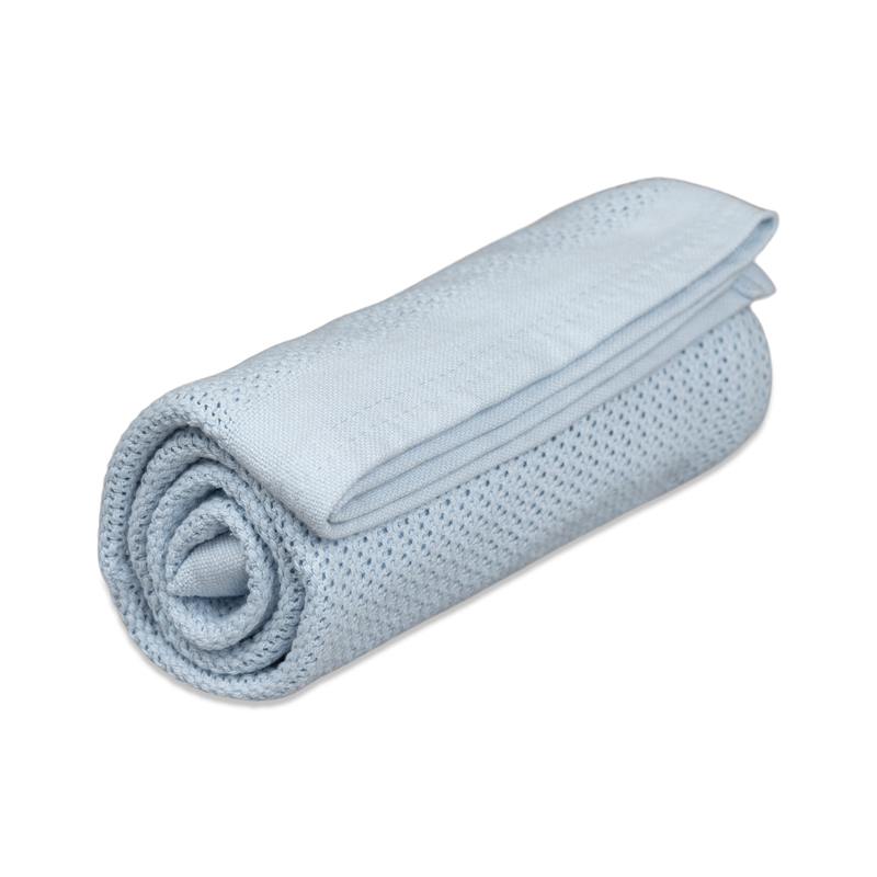 Vinter & Bloom Filt Soft Grid True Blue 100×75 cm