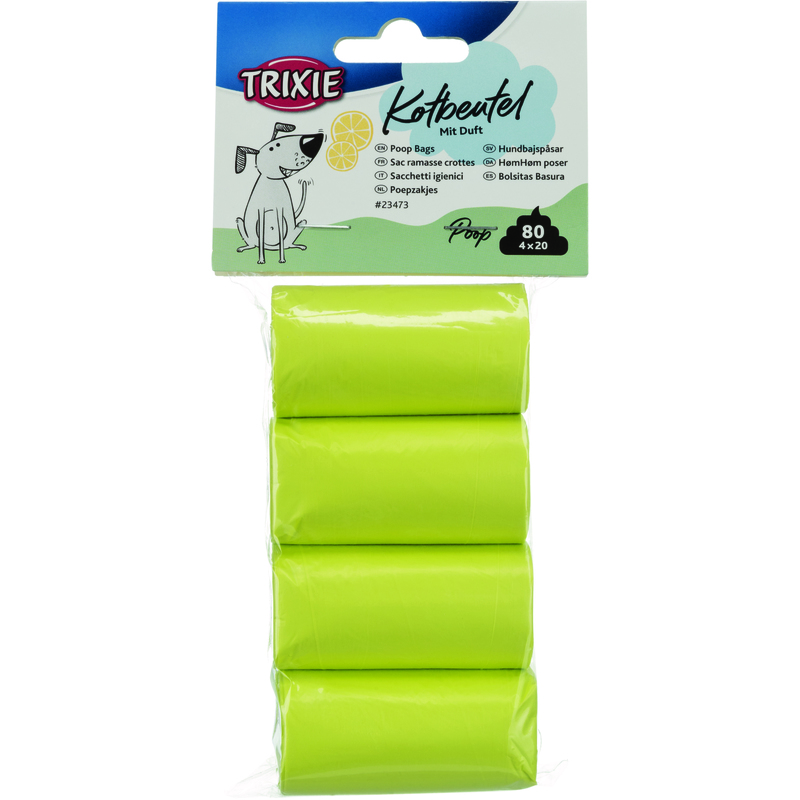 Trixie Bajspåsar Citrondoft 4 rullar x 20 st