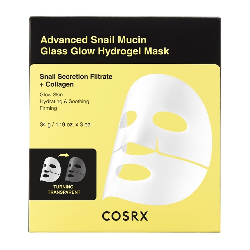 COSRX Advanced Snail Mucin Glass Glow Hydrogel Mask 3 st