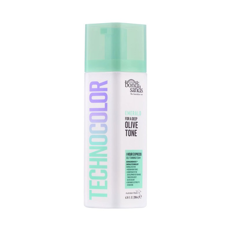 Bondi Sands Technocolor 1 Hour Express Self Tanning Foam Emerald Olive Toner 200 ml