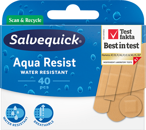 Salvequick Aqua Resist mix plåster 40 st