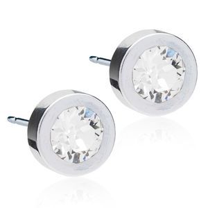 Blomdahl Örhängen ST Grand Bezel 8mm Crystal 1 par