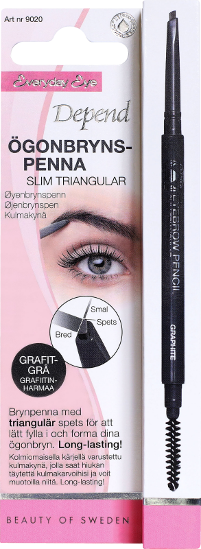 Depend Ögonbrynspenna Slim Triangulär grafitgrå 0,05 g