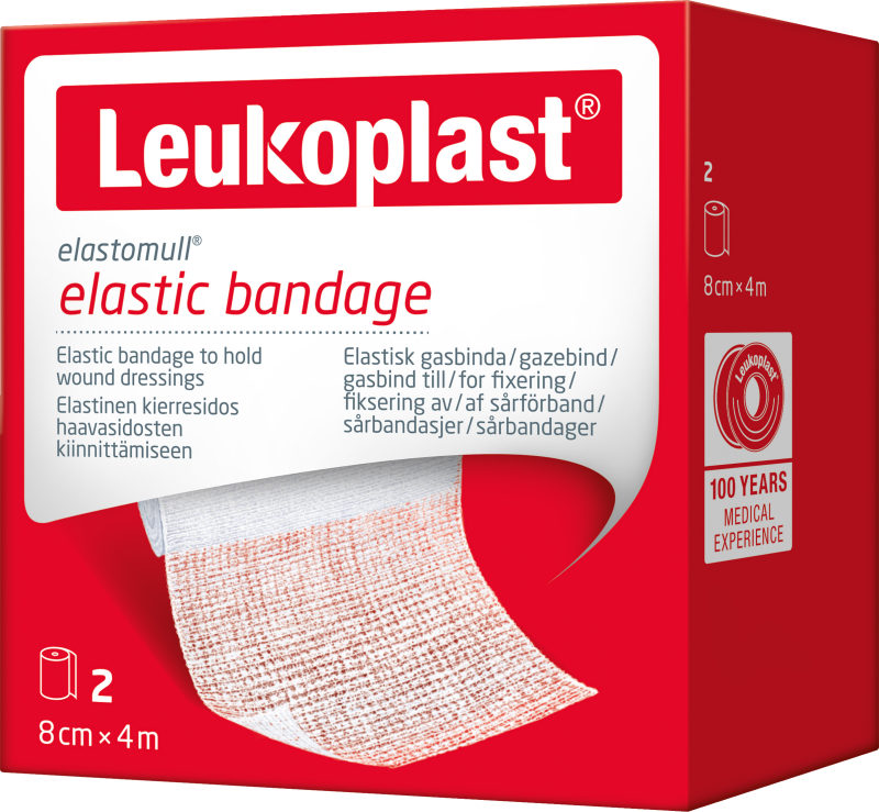 Leukoplast elastomull 8 cm x 4 m 2 st