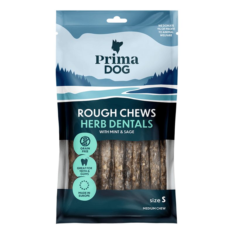 PrimaDog Rough Chews Dental Mint & Salvia 12 cm 100 g