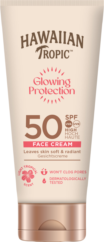 Hawaiian Tropic Glowing Protection Face Cream SPF50 50 ml