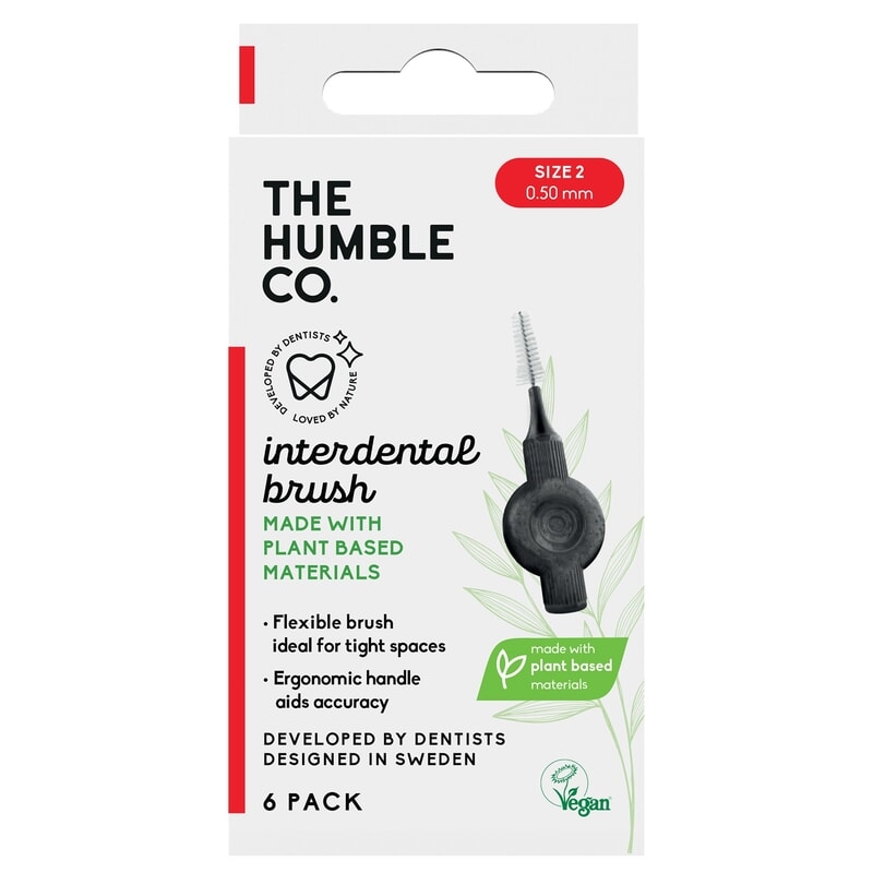 The Humble Co. Humble Interdental Brush Plant-based Size 2 6 st