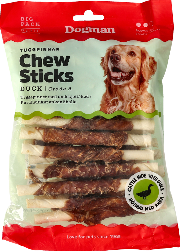 Dogman Tuggpinnar med Anka 25-pack